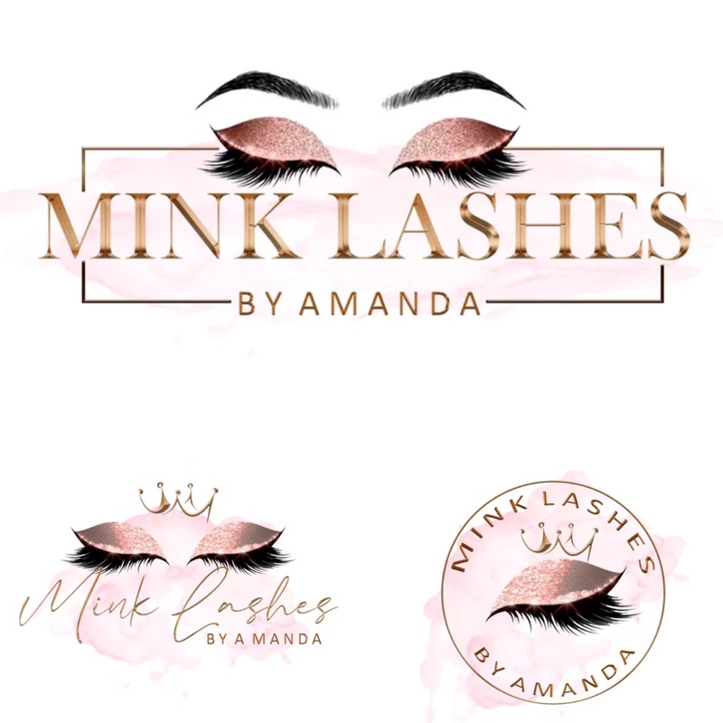 (DRAN CROWN EYELASH) JASA PEMBUATAN DESAIN LOGO DESIGN BISNIS OLSHOP USAHA UNIK CANTIK
