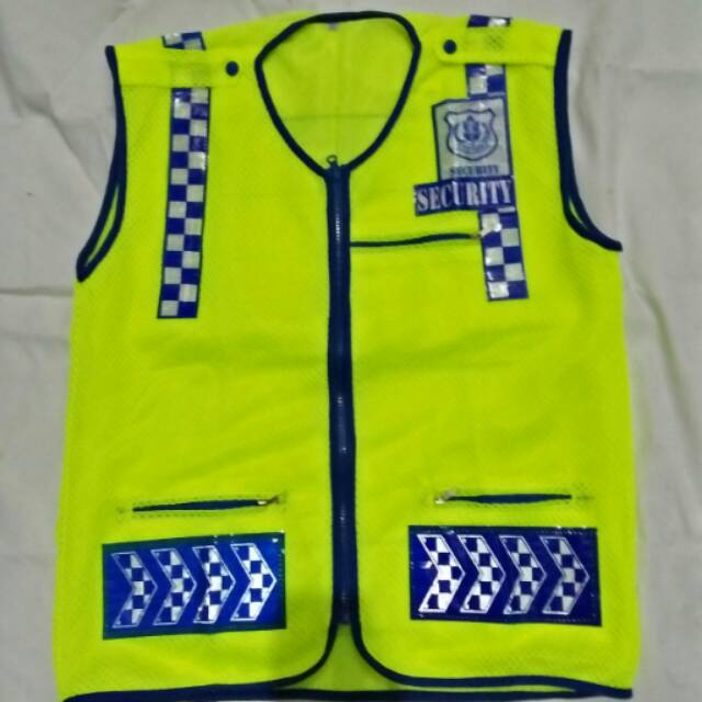 Rompi/vest security/satpam jala/jaring scotilite hijau