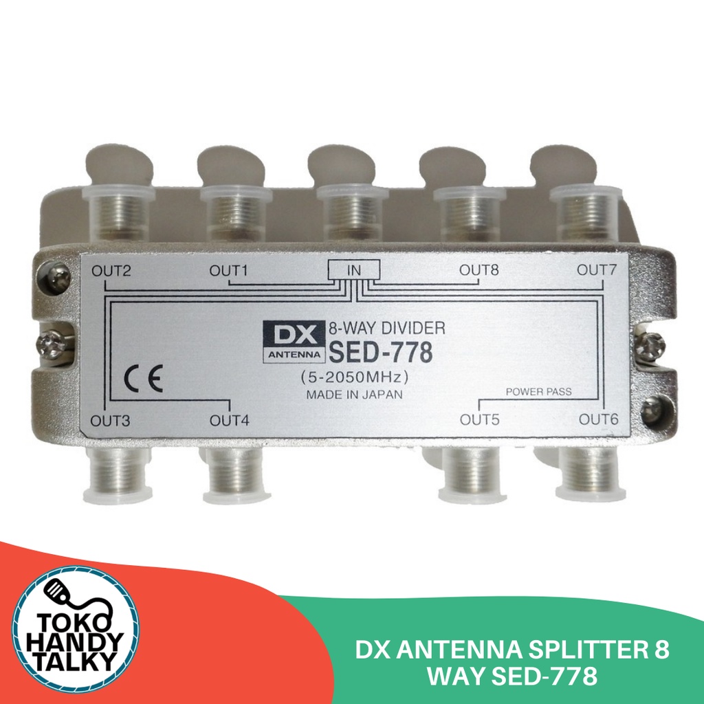 DX ANTENNA SPLITTER 8 WAY SED-778 NEW