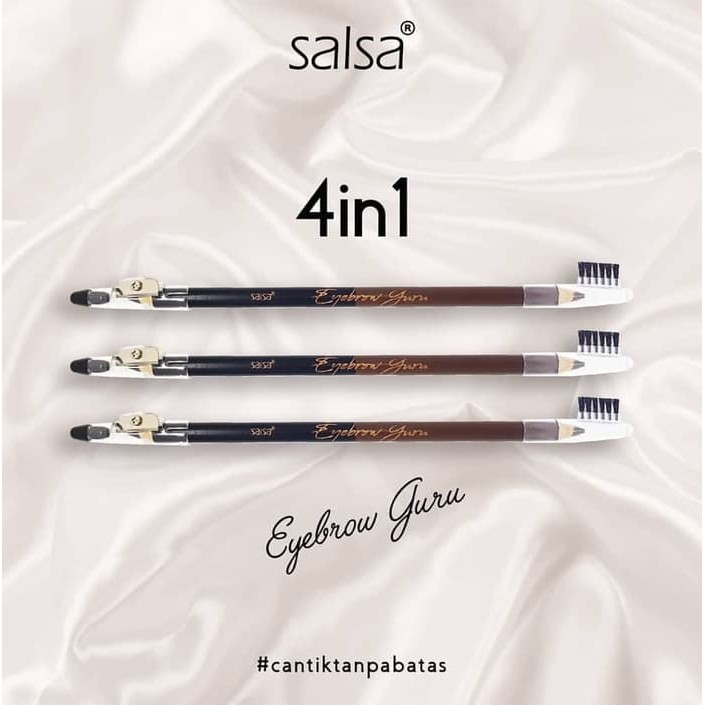 ☘️ CHAROZA ☘️ SALSA Eyebrow Guru Black &amp; Brown - Pensil Alis 3GR