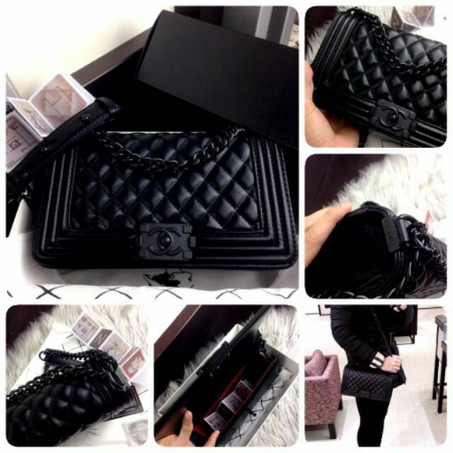 Chanel boy so black ch8811