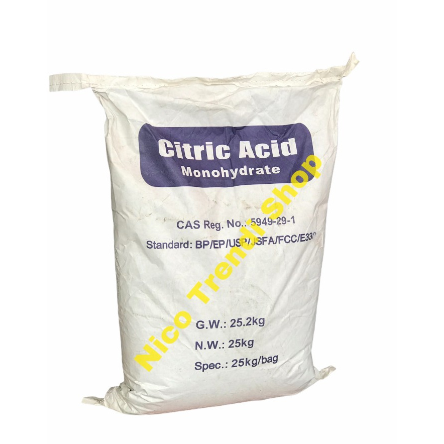 

PRODUK TERBAIK - CITRIC ACID MONOHYDRATE 1 SAK GOJEK ONLY