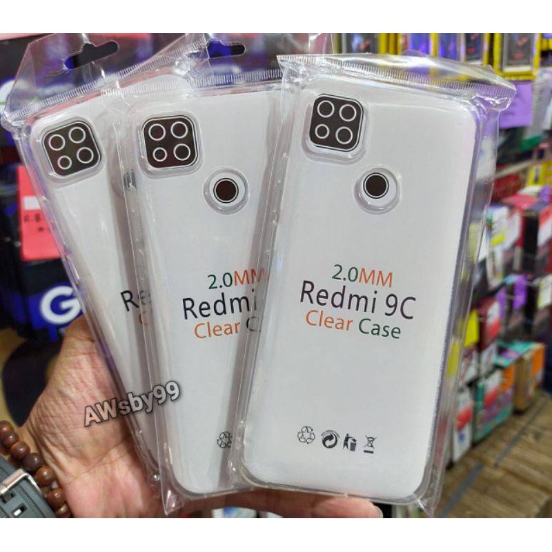 premium case Redmi 9c softcase bening tebal redmi 9c