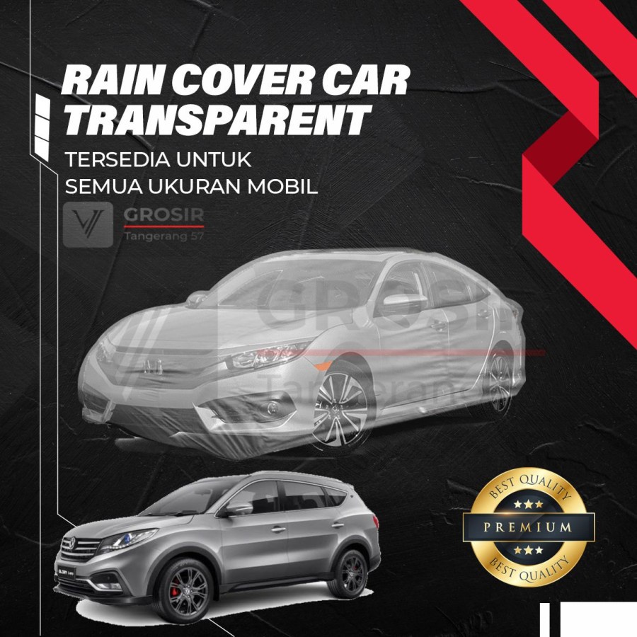 Sarung Mobil Transparan DFSK GLORY 580 Transparent Body Cover DFSK GLORY 580