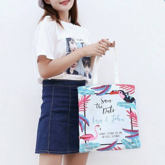 Shoulder Bag Cute Girl,  Flamingo