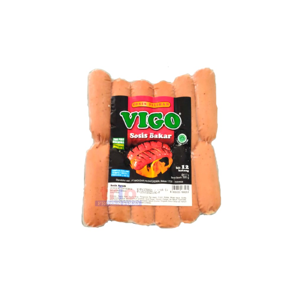 Vigo Sosis Bakar Bratwurst Sapi dan Ayam isi 12 pcs dan 7 pcs