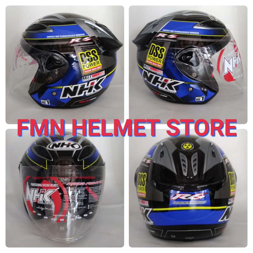 Helm NHK R6 Rally 2 Black Blue Glossy