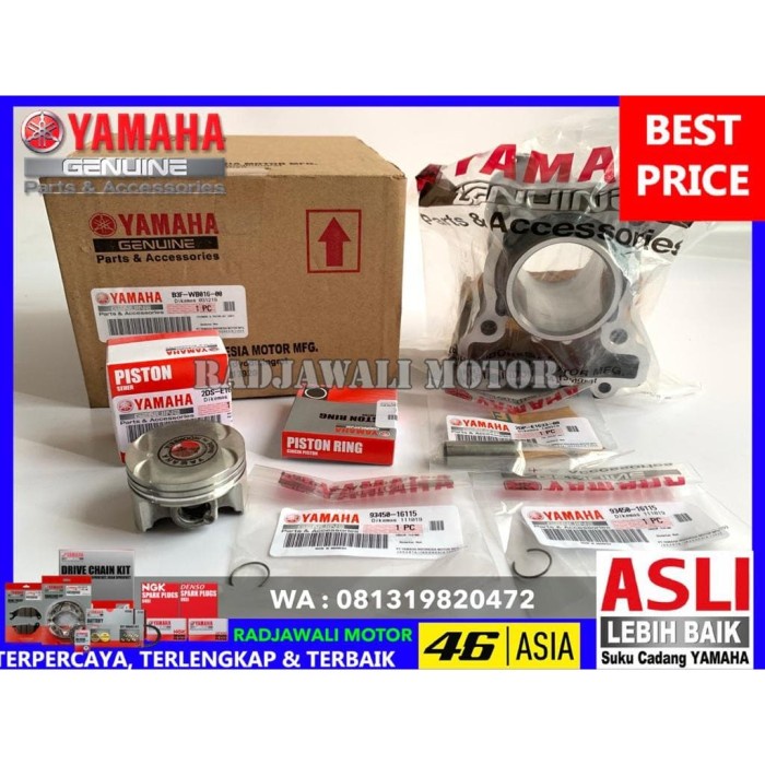 OTOMOTIF SPARE PART MOTOR RJ1377 BLOK SEHER- PISTON KIT LEXI 125 ASLI