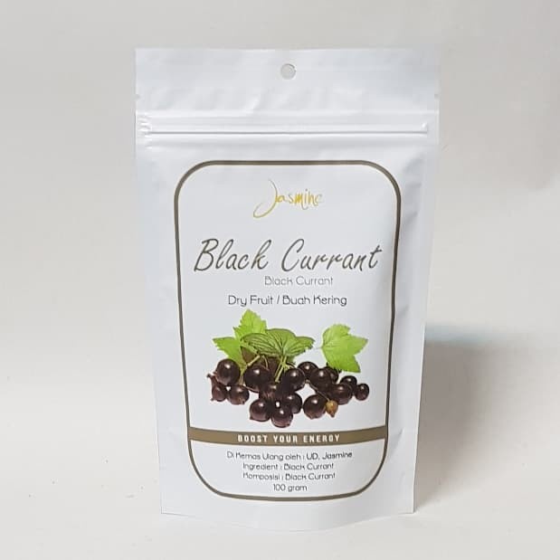 

Buah Kering - Jasmine Blackcurrant Dry Fruit / Buah Kering 100 Gr