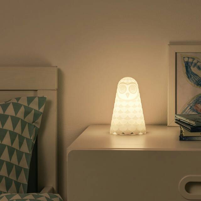 IKEA SOLBO
Lampu meja led, putih burung hantu/dioperasikan dengan baterai