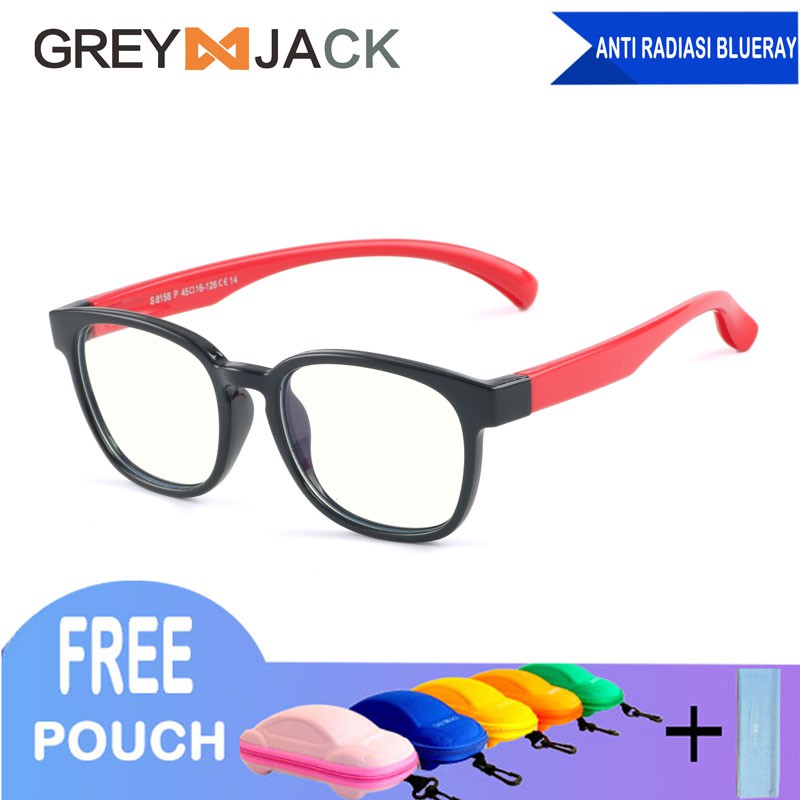 

Grey Jack Kacamata Lensa Anti Radiasi Anak TR90 8158