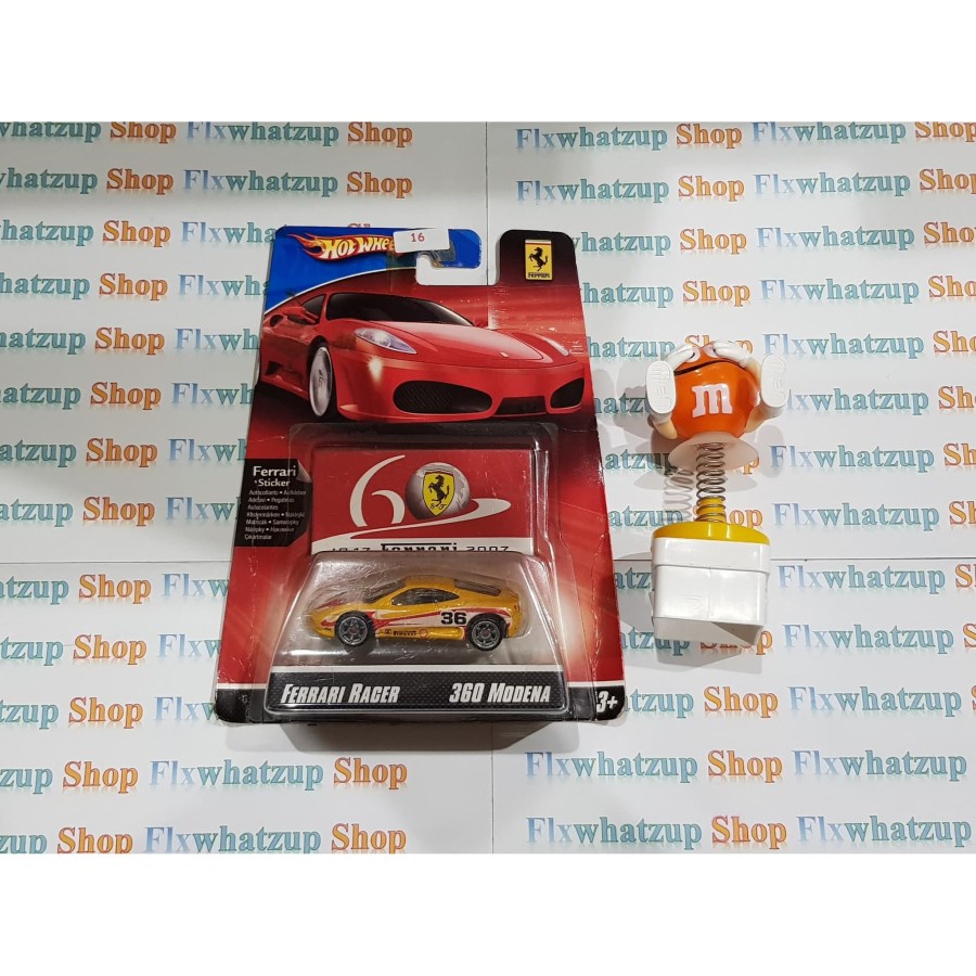 Hot Wheels Ferrari 360 Modena (Ferrari Racer) - YELLOW