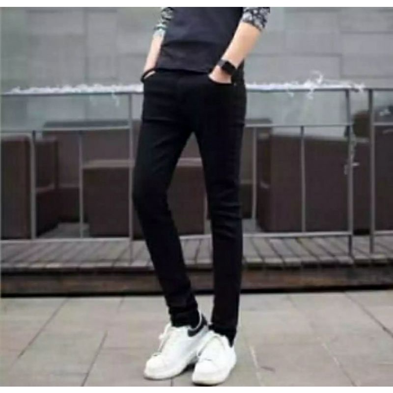 Celana jeans pria pensil- Celana jeans strecth (ngaret)-celana pensil pria Size 27 sampai 38