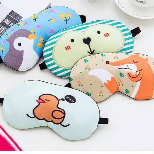 Penutup Mata Tidur Gel Sleep Mask Motif Lucu - Penutup Mata gel Karakter Lucu