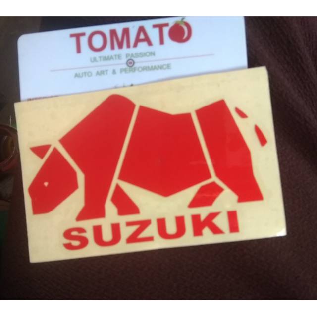 Stiker badak merah suzuki jimny katana jeep