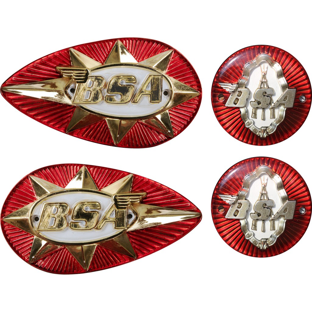 BSA Emblem Tangki Sticker Motor