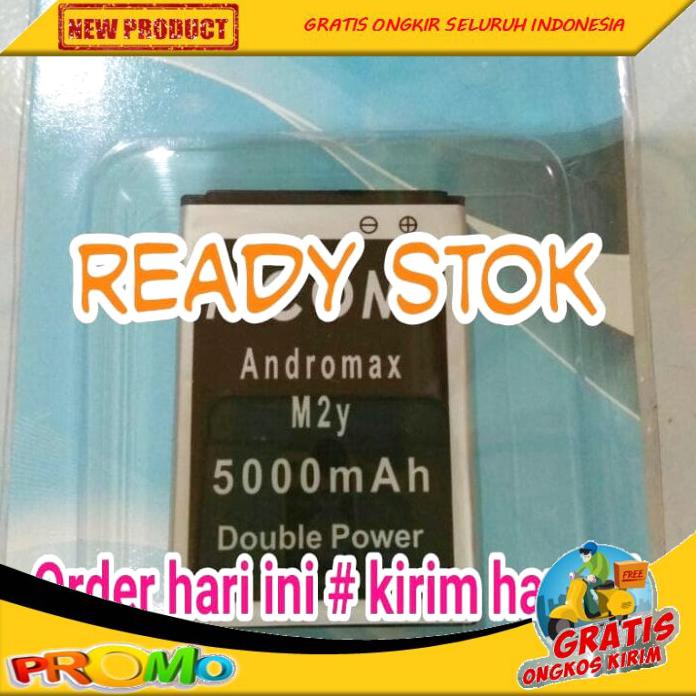 TERBARU BATERAI MODEM WIFI ANDROMAX M2Y SMARTFREN DOUBLE POWER MCOM BOLEH RESELLER