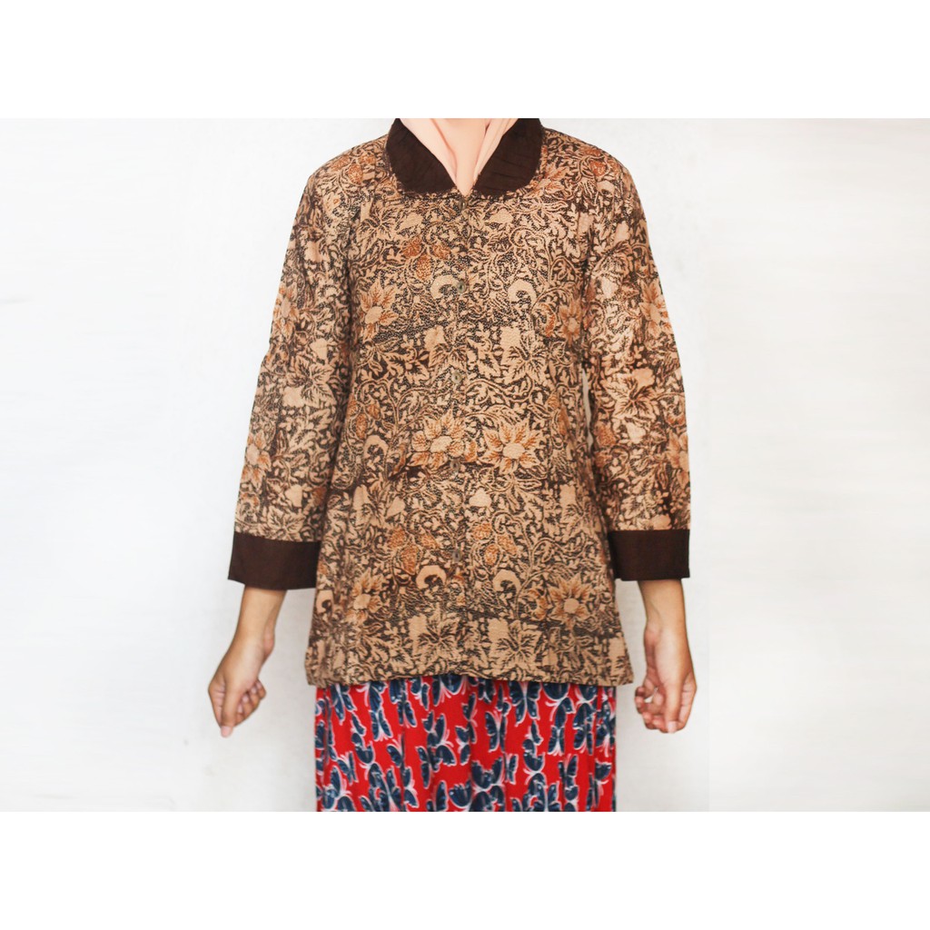 Blouse Batik Wanita I Blus Batik I Blus Kerja Wanita Batik Gantari-SIZE XL