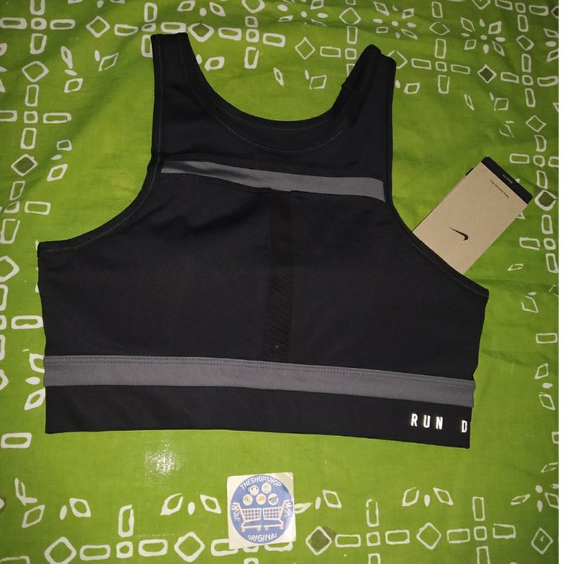 Nike Dri FIT Swoosh Run Division Women's Medium Support 1 Piece Pad Longline Sports Bra Original