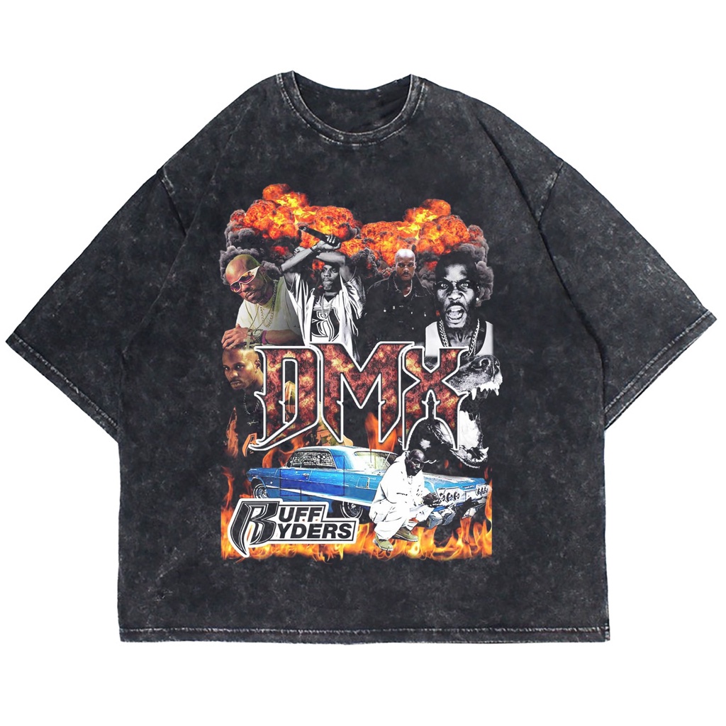 KAOS OVERSIZE DMX RUFF RYDERS WASHING VINTAGE TEE ( WASHING T-SHIRT )