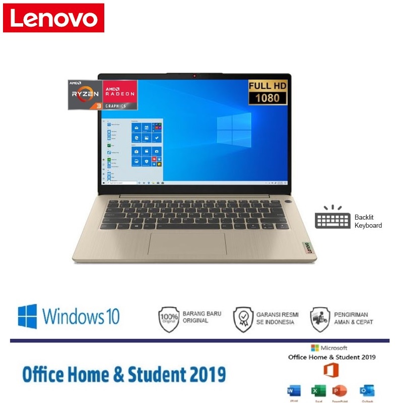 Lenovo Ideapad 3 14ALC6-48ID AMD Ryzen 3-5300U /8GB / SSD 512GB / 14" FHD / AMD Radeon Graphics / WI