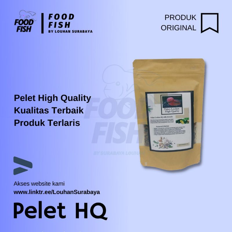 pelet HQ high Quality/pelet louhan/pakan louhan