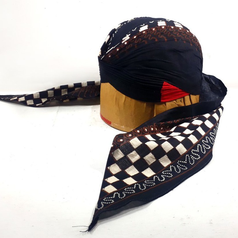 COD...!!! Blangkon Jogja Lipat Motif Kotak Coklat Sliwir - Ukuran Dewasa #Adat #Jawa #Tradisional