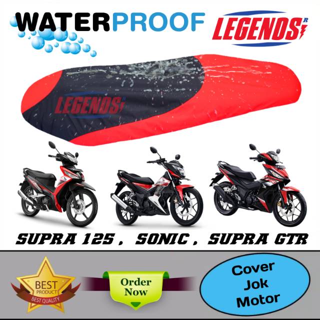 Sarung Jok Motor SONIC 150,SUPRA GTR,SUPRA X 125 / Cover Jok Anti Air