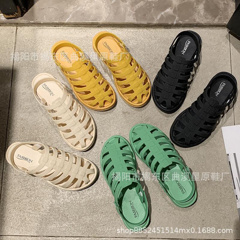 GROSIRTAS TG0858 Sandal Slip On model tulang ikan bahan GROSIRTAS TG0858 Sandal Slip On model tulang ikan bahan