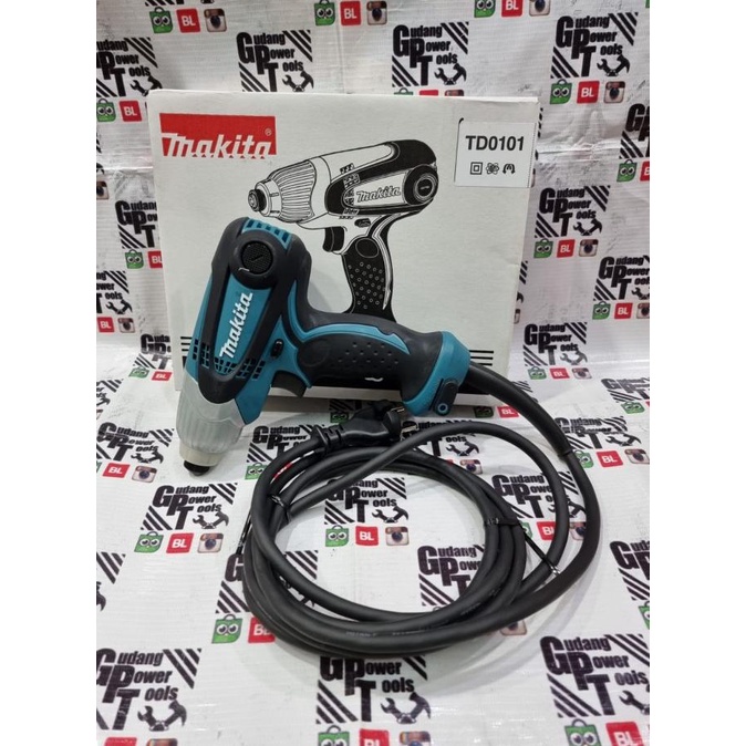 Mesin Impact Driver Obeng Makita TD0101 TD 0101 gpt90 Kualitas Baik