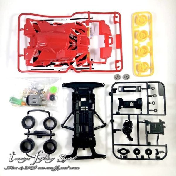 M 6       Tamiya VC201634 Broken Gigant Merk DD Mini 4WD Super FM Chassis