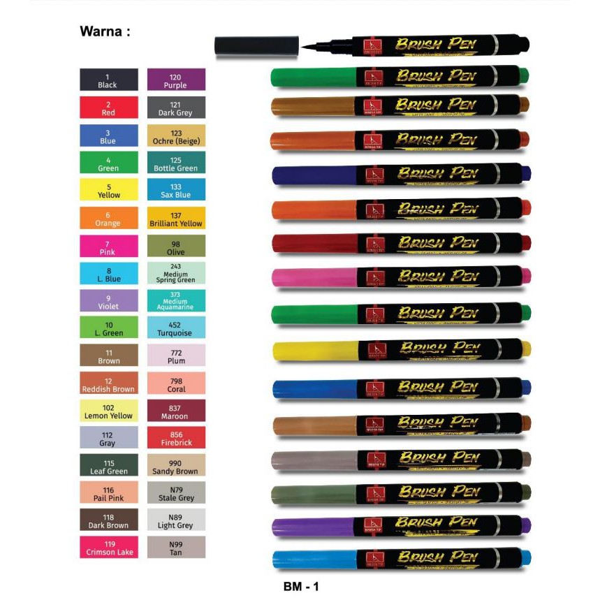 Snowman Brush Pen BM-1 Varian 2