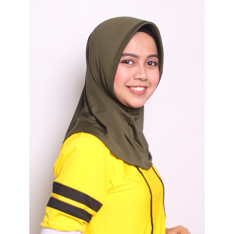 HIJAB SPORT/BERGO SPORT/KERUDUNG OLAHRAGA SPORT/JILBAB BERGO HAMIDAH SPORT HIJAB/JILBAB VOLLY BADMINTON BASKET SEPEDA SENAM LUNA