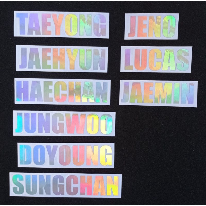 

Sticker Hologram NCT / Stiker Hologram Kpop
