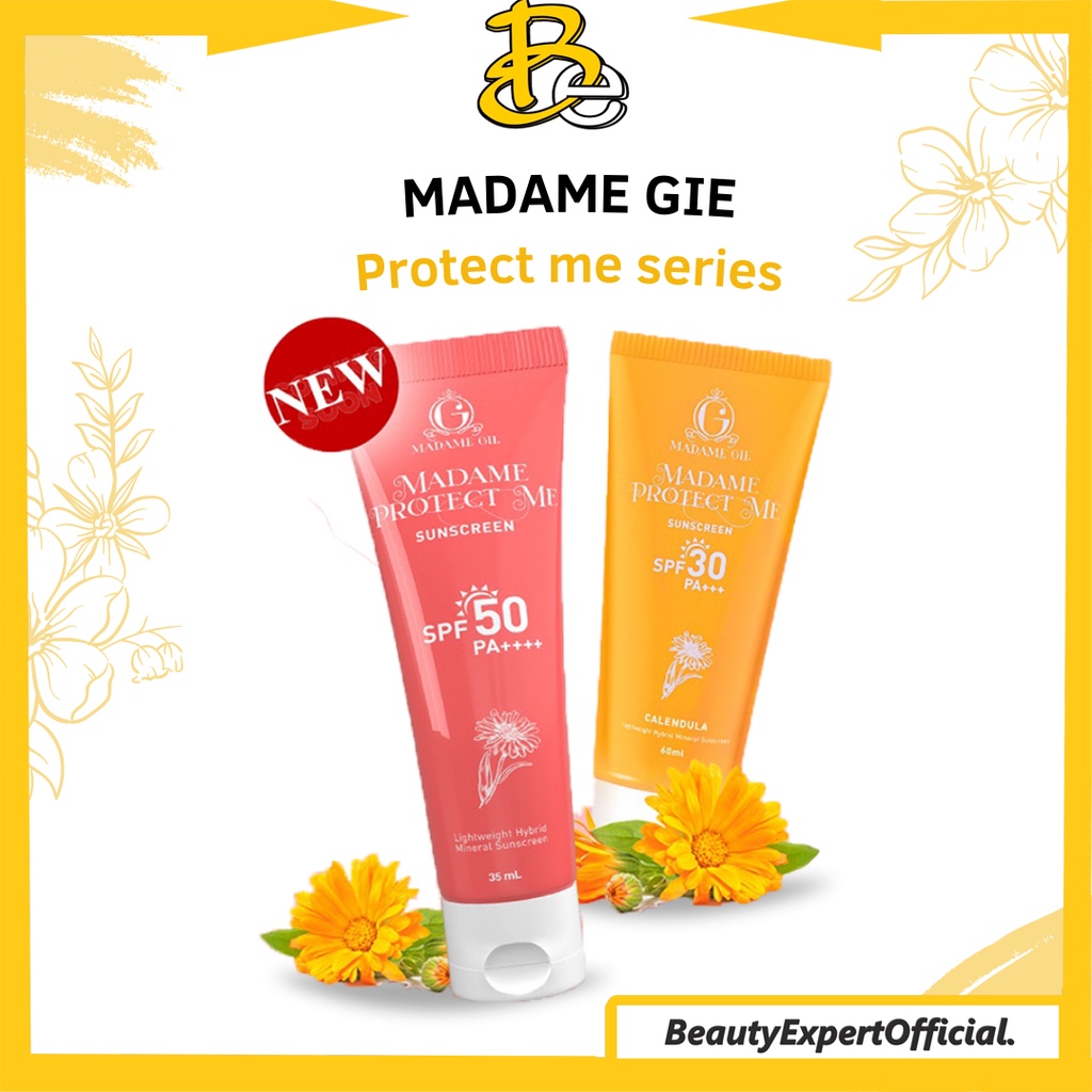 ⭐️ Beauty Expert ⭐️ Madame Gie Madame Protect Me Sunscreen SPF 50 PA +++ With Calendula - Skincare Sunblock