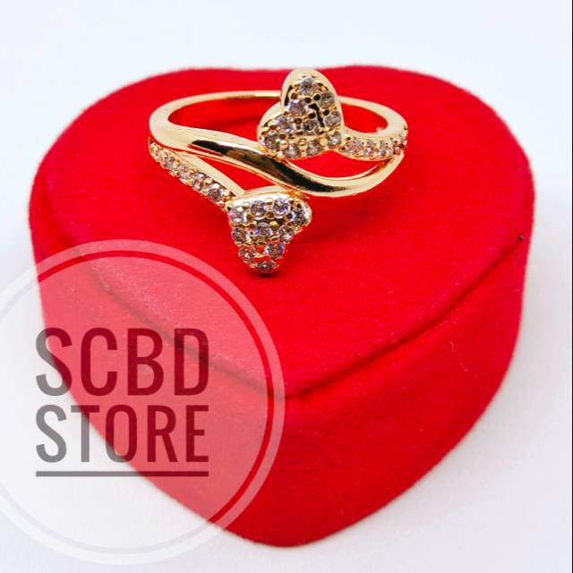 Cincin Wanita Xuping Motif Love