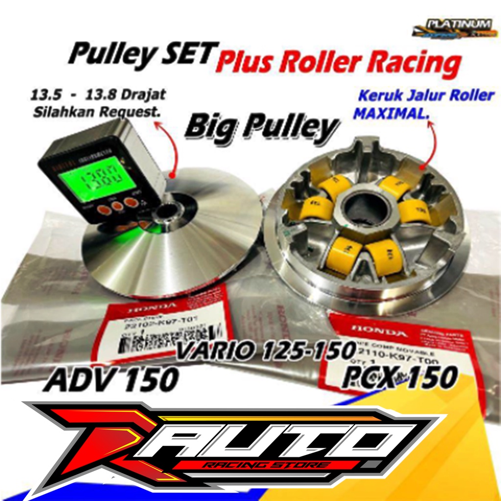 Jual PULLEY VARIO 125 VARIO 150 RUMAH ROLLER CUSTOM PCX PULLEY BUBUT