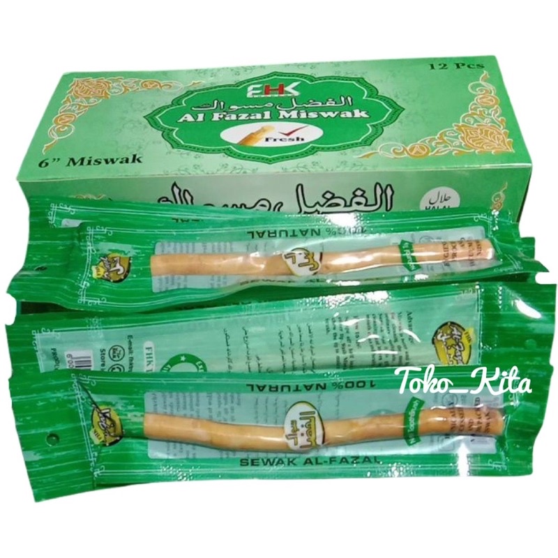 Siwak Miswak Al Khair &amp; Al Fazal Original Premium Import PAKISTAN Kayu Sewak Khoir