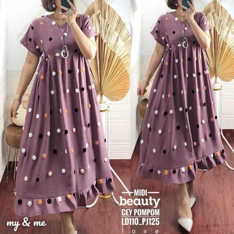 BEAUTY MIDI / DRESS MIDI CEY POMPOM