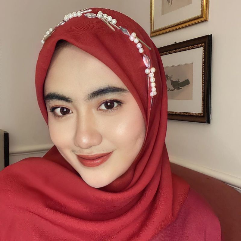 Hijab Segiempat PAYET Mutiara Pollycotton