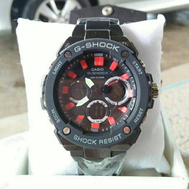 Jam tangan pria g shock double time rantai