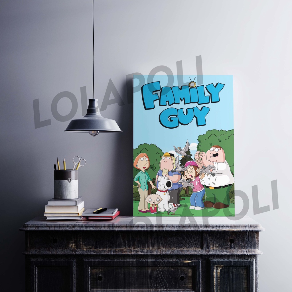 Hiasan Dinding Poster Kayu - Family Guy