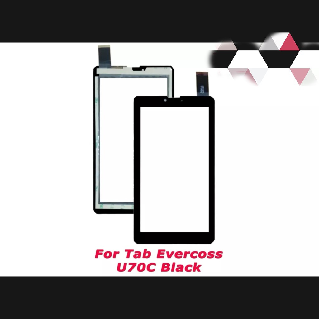 Touchscreen Tab Tablet EVERCOSS U70C TS TC Layar sentuh KUALITAS terbaik ORG / BISA BAYAR DITEMPAT C