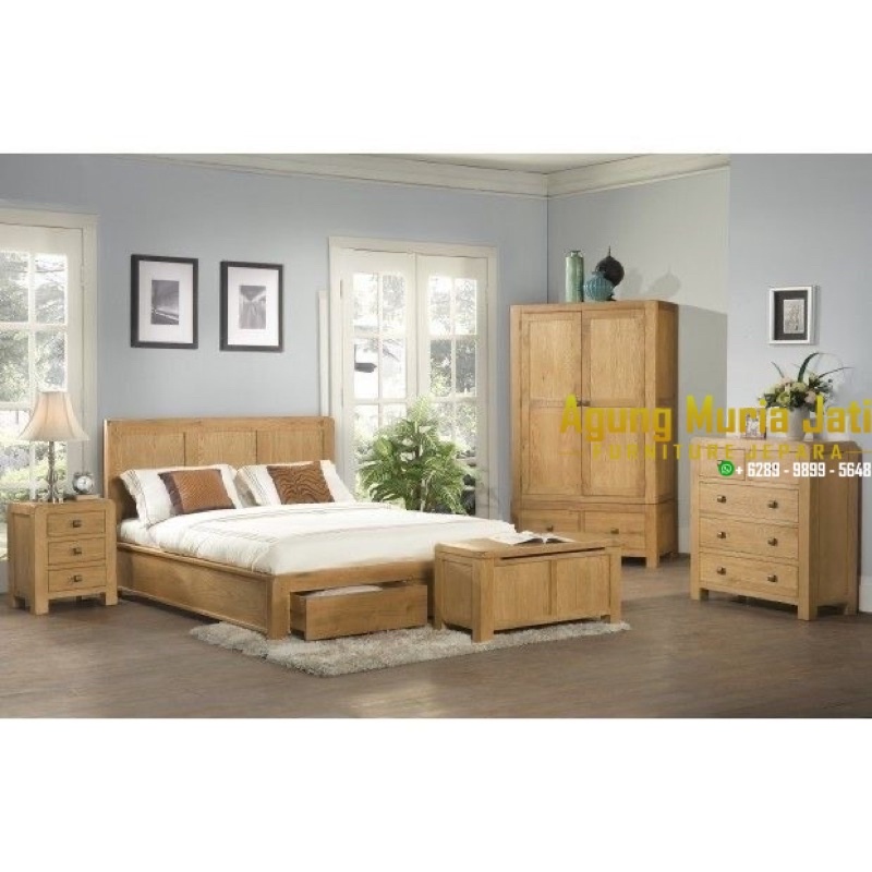 Set kamar minimalis jati