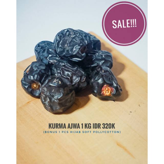 

Kurma Ajwa Premium (bonus hijab)