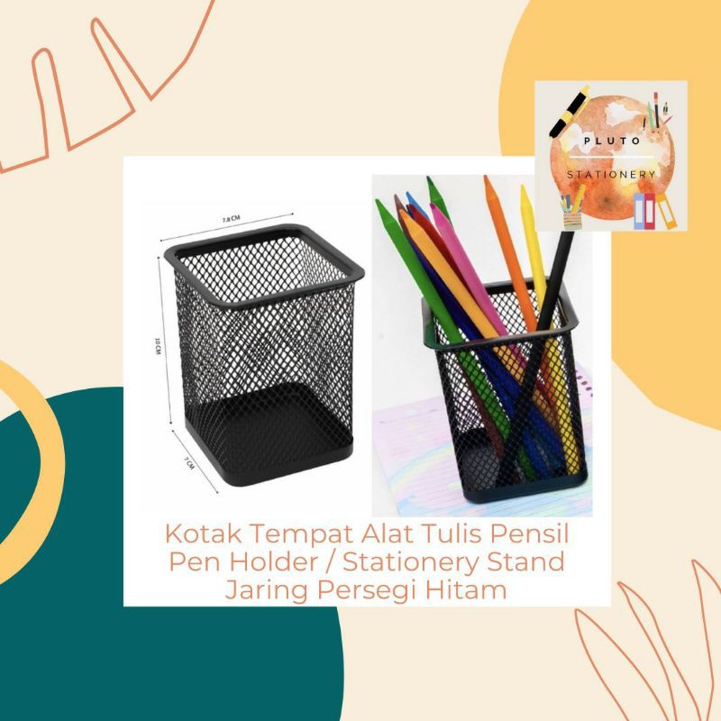 

Tempat Pensil / Desk Set / Pen Holder / Tempat Alat Tulis Besi Kotak JOYKO - PLUTOSTATIONERY