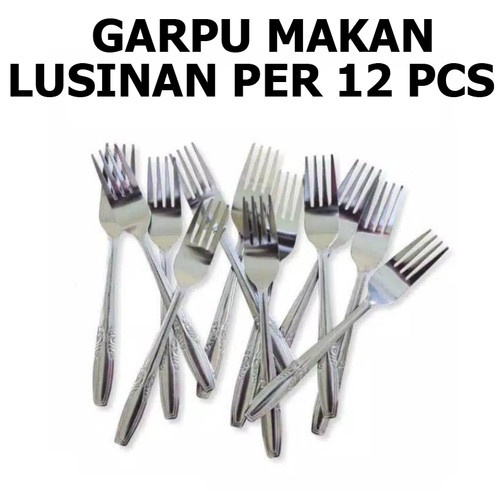 Garpu Makan Stainless Garpu Makan Serbaguna 12Pcs