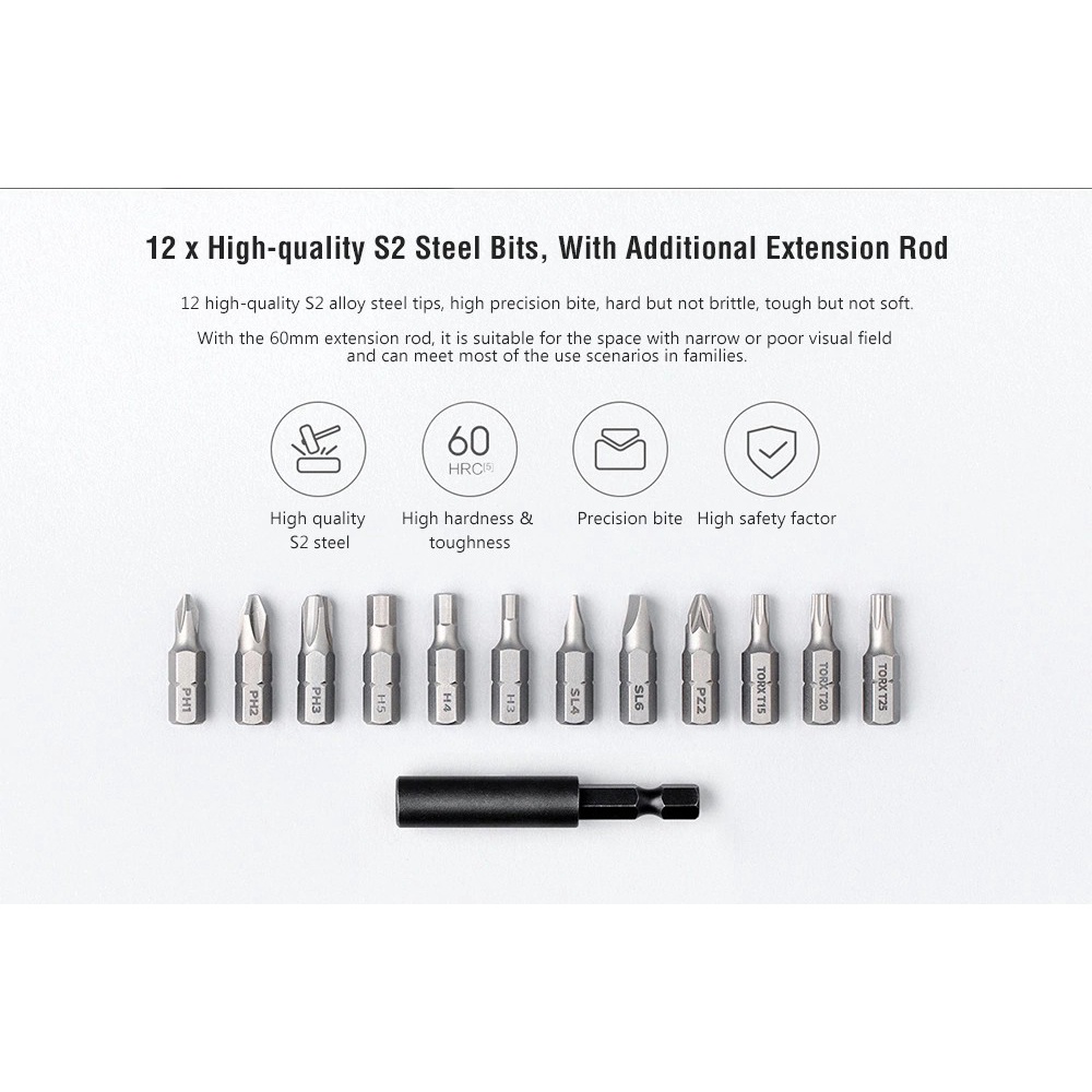 Mijia MJDDLSD001QW Home Electric Screwdriver with 12 Pieces EMI