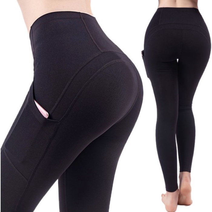 Celana Legging Sport Panjang Wanita Import Premium ada Kantong 20YJ60