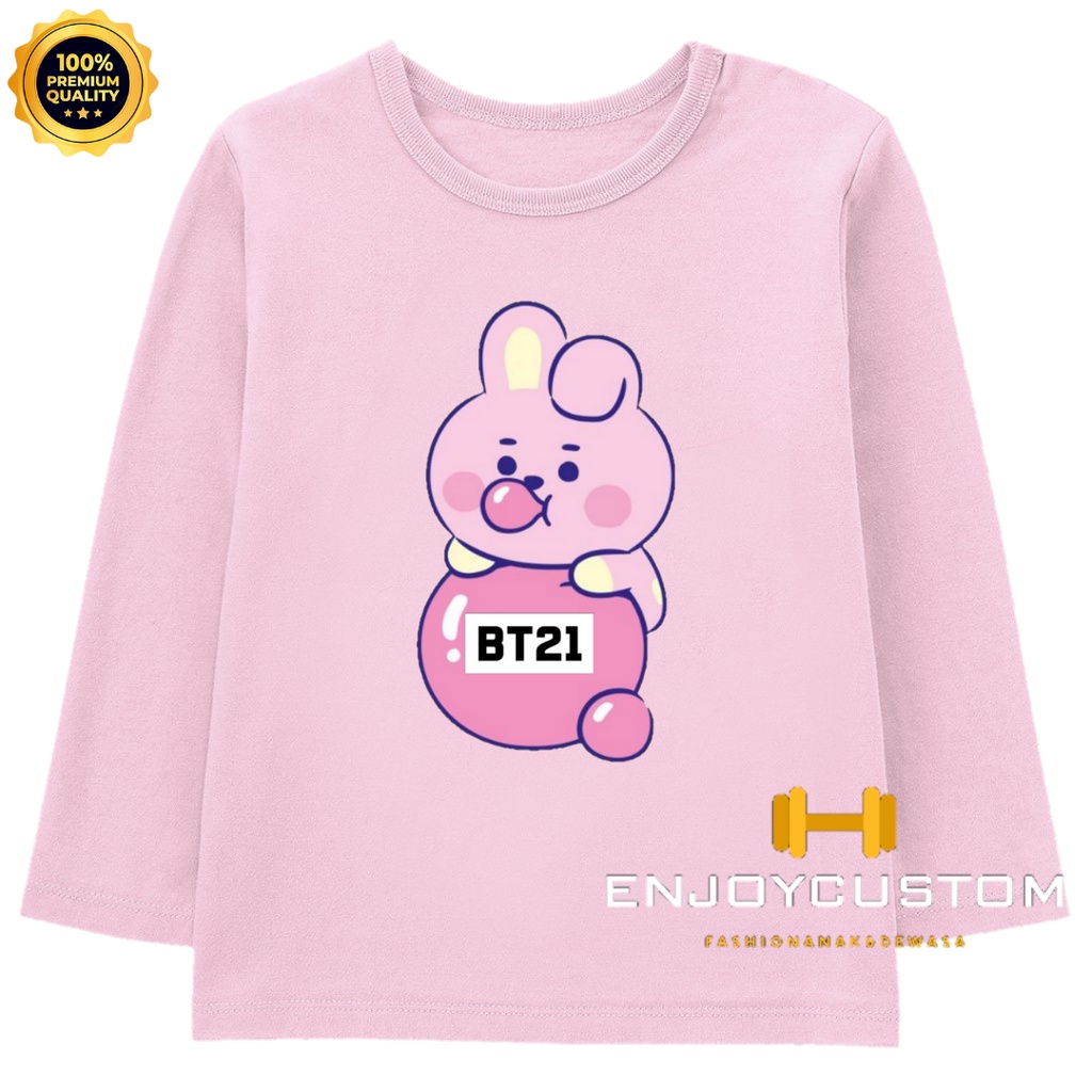 BAJU ANAK KAOS ANAK LENGAN PANJANG BT21 TERBARU